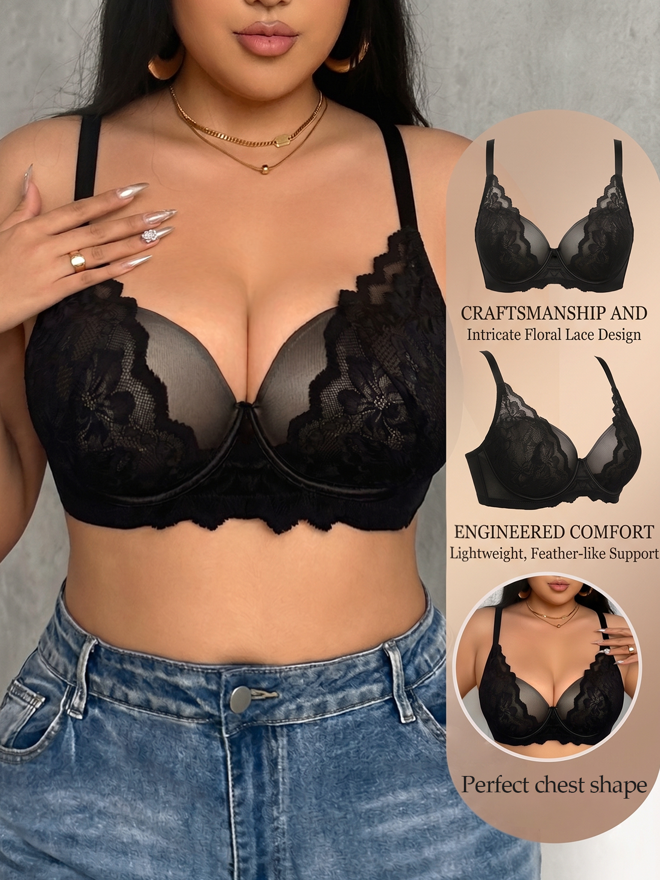 Wide Strap Plus Size Women Bra - Minimizer Bra Women recensie en prijs
