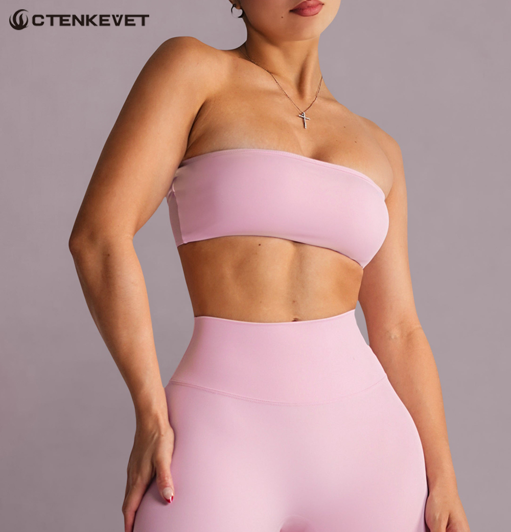Strapless Sports Bra Gym Crop  - Push Up Bra Silicone recensie en prijs