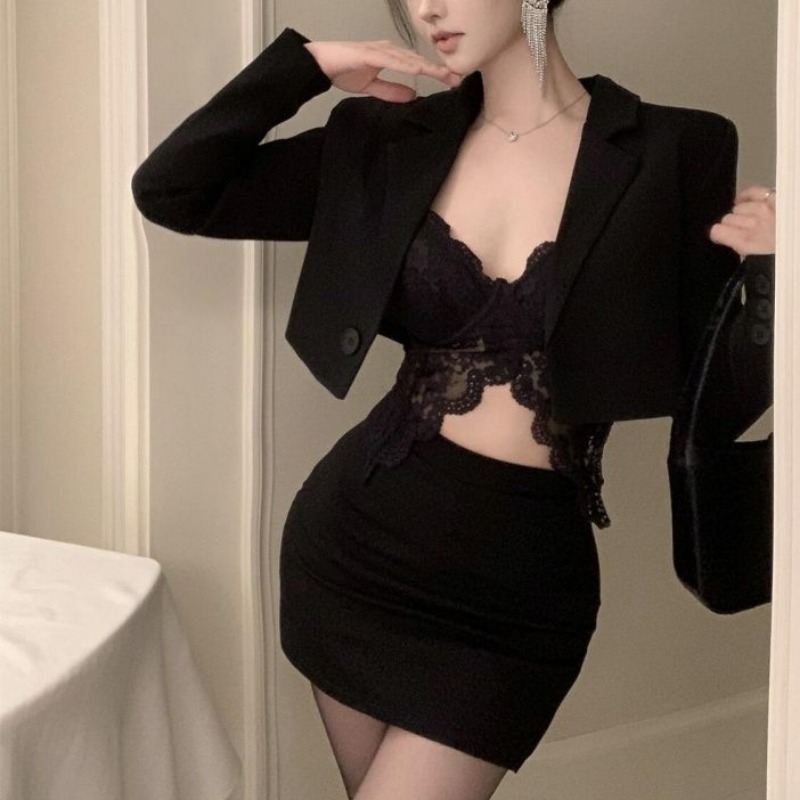 Black Spring Blazer Lace Brale - Lace Bralette Set recensie en prijs
