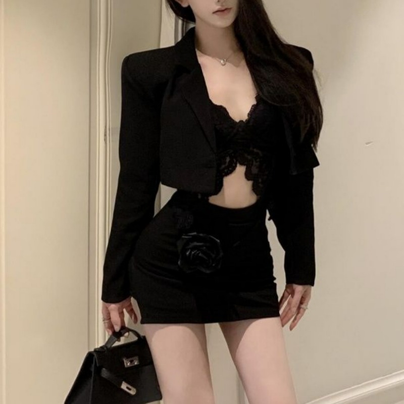 Black Spring Blazer Lace Brale - Lace Bralette Set recensie en prijs
