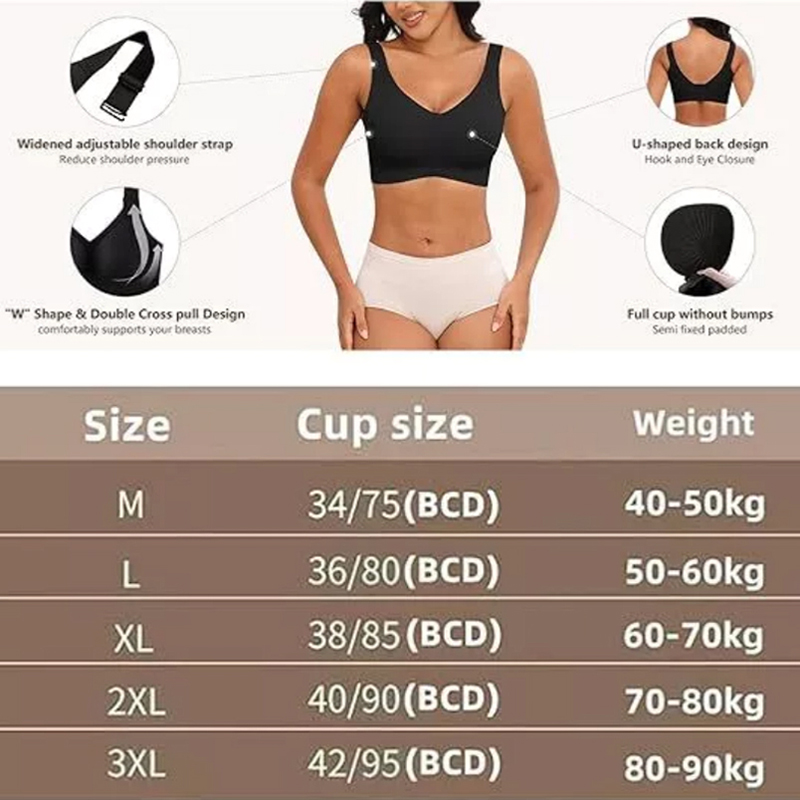 Women's Seamless Underwear Thi - Minimizer Bra Women recensie en prijs