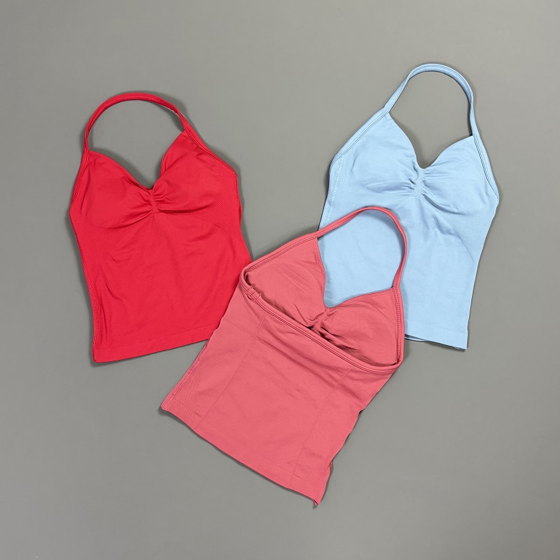Sports Tank Top Women Halter V - T Shirt Bra Seamless recensie en prijs
