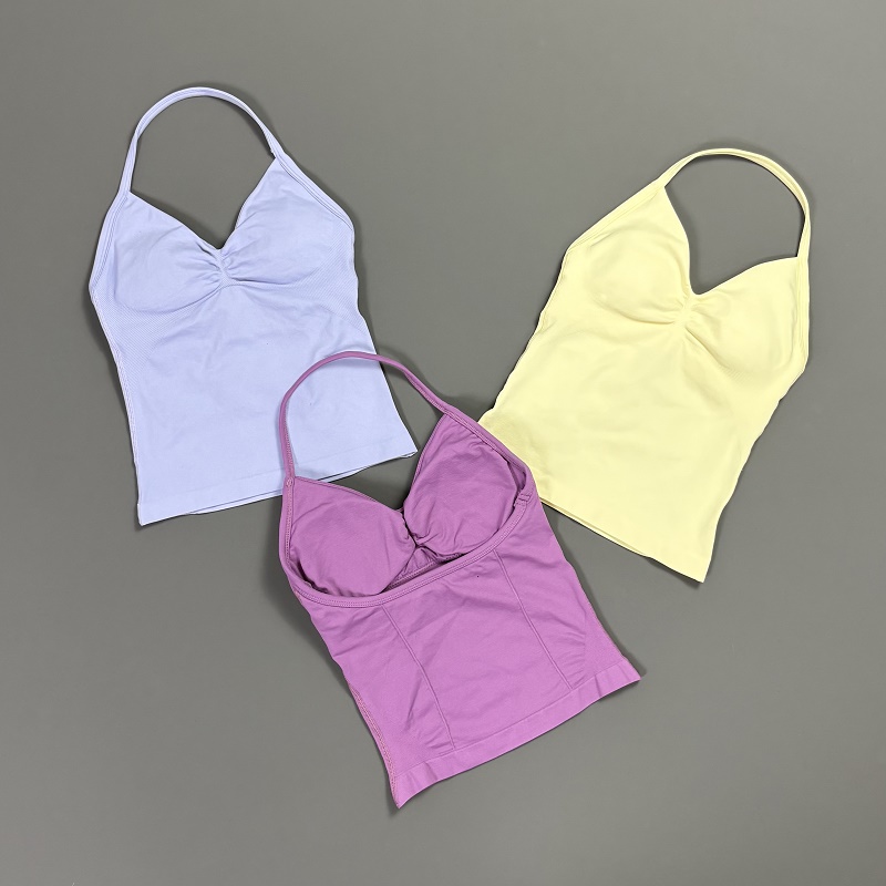 Sports Tank Top Women Halter V - T Shirt Bra Seamless recensie en prijs