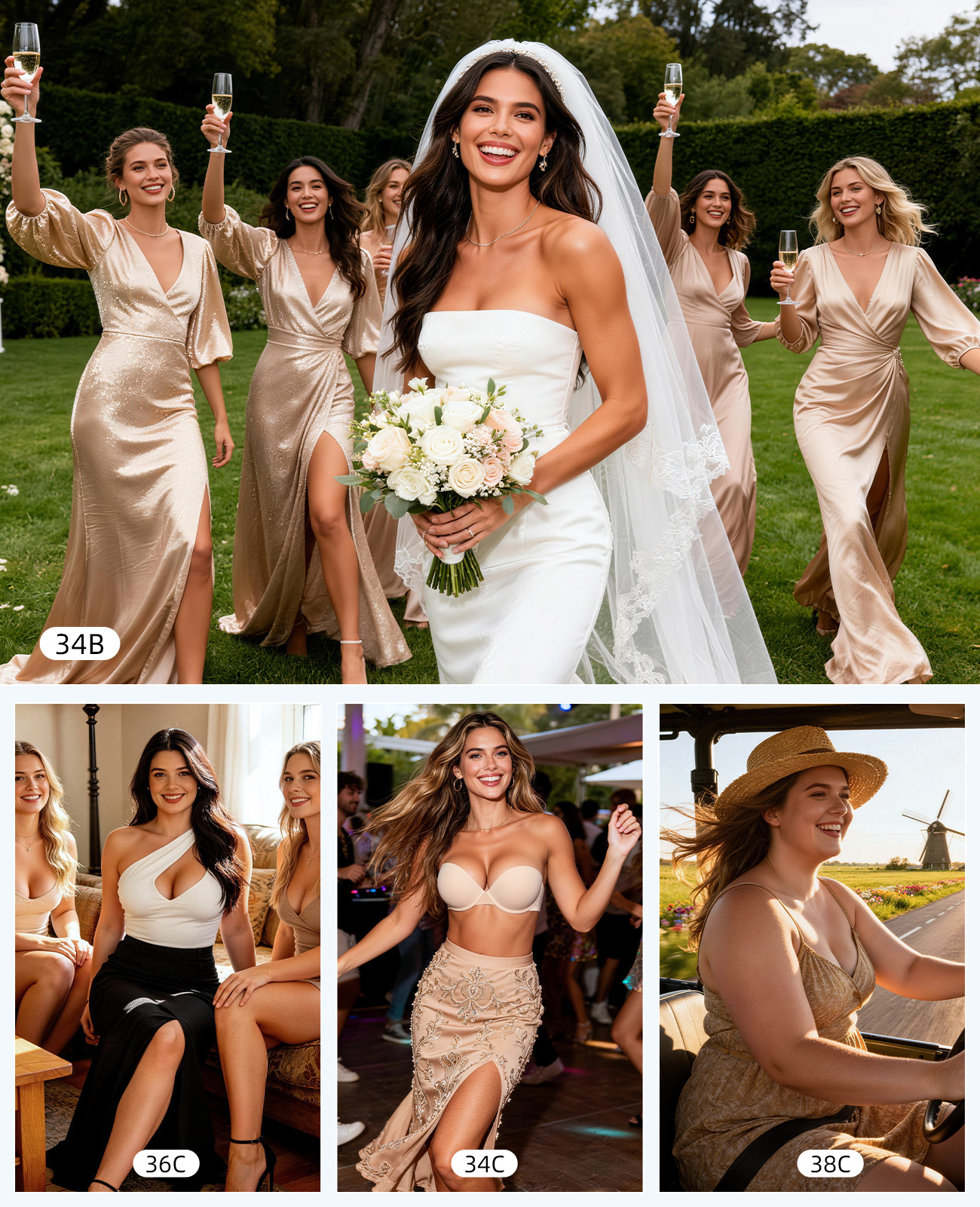 New Push Up Bra Women Lace Pad - Convertible Bra Multiway recensie en prijs