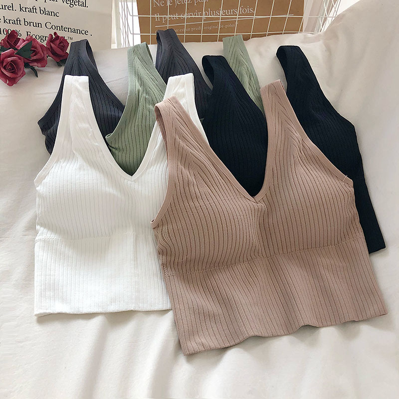 Women's Tank Crop Tops Female  - T Shirt Bra Seamless recensie en prijs