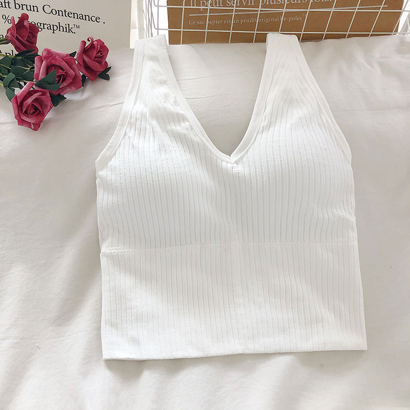 Women's Tank Crop Tops Female  - T Shirt Bra Seamless recensie en prijs