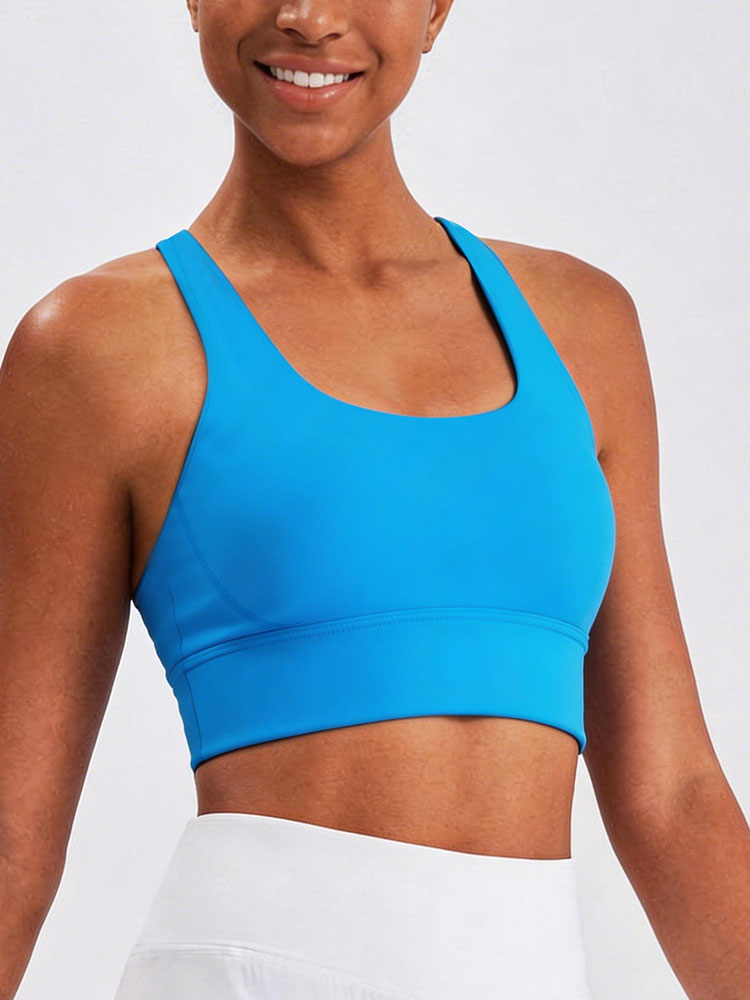 New Women's Solid Color High I - Sports Bra Racerback recensie en prijs