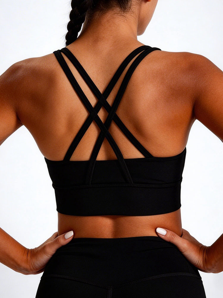 New Women's Solid Color High I - Sports Bra Racerback recensie en prijs