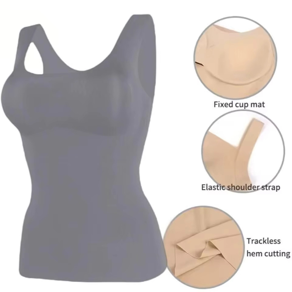 Ice Silk Wireless Push Up Tank - T Shirt Bra Seamless recensie en prijs