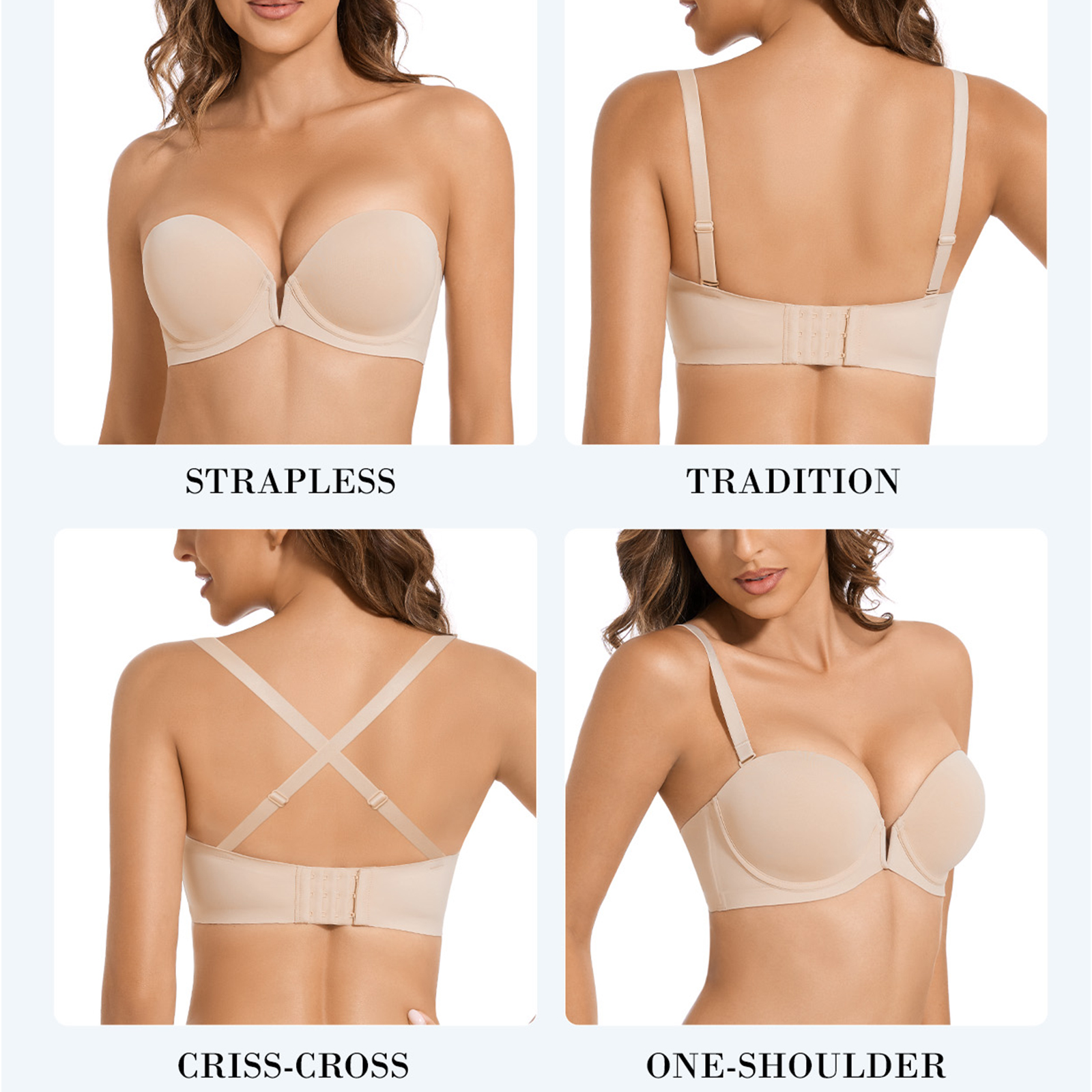 New Bra Push Up Underwire Ultr - Convertible Bra Multiway recensie en prijs