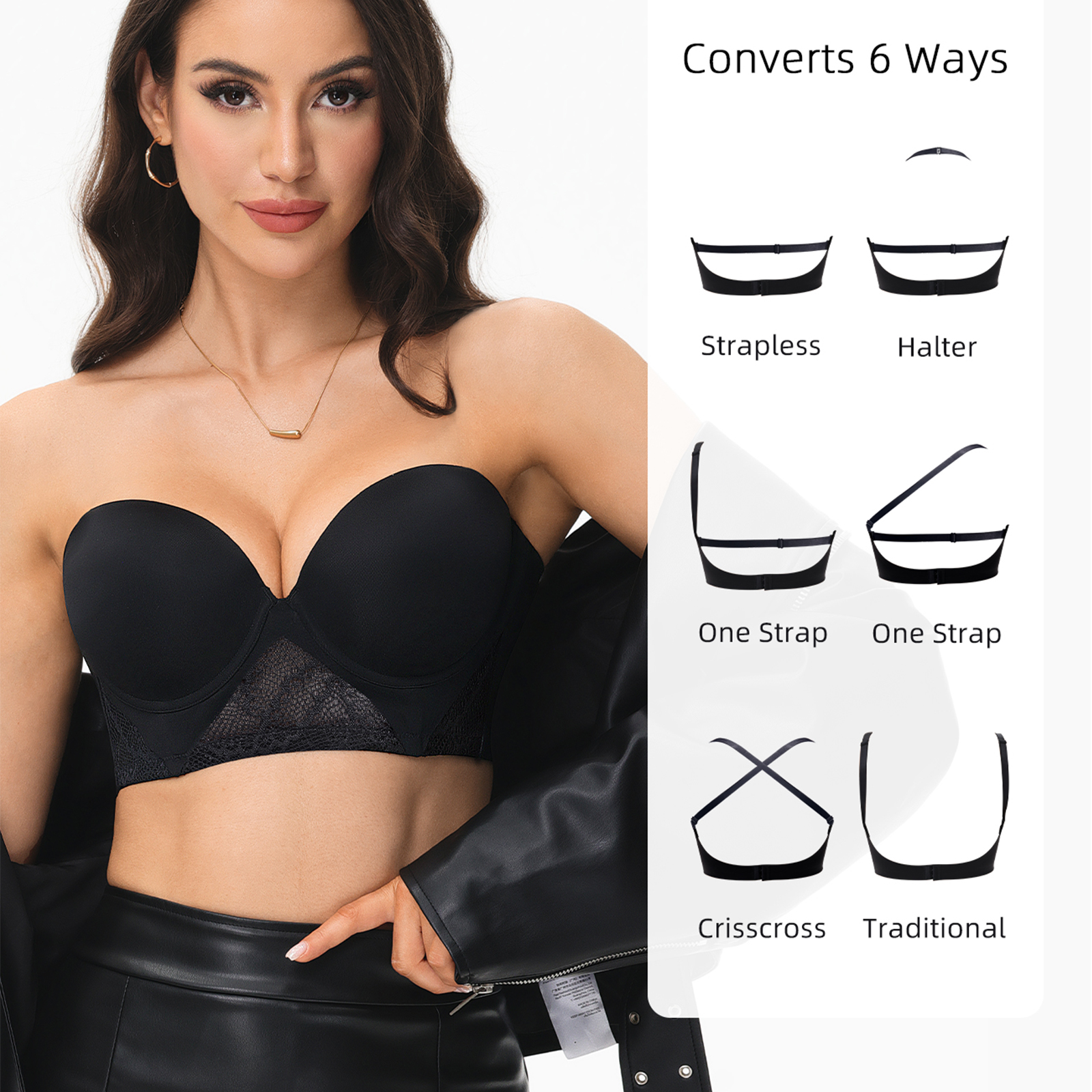 New Women Bras Everyday Sexy T - Convertible Bra Multiway recensie en prijs