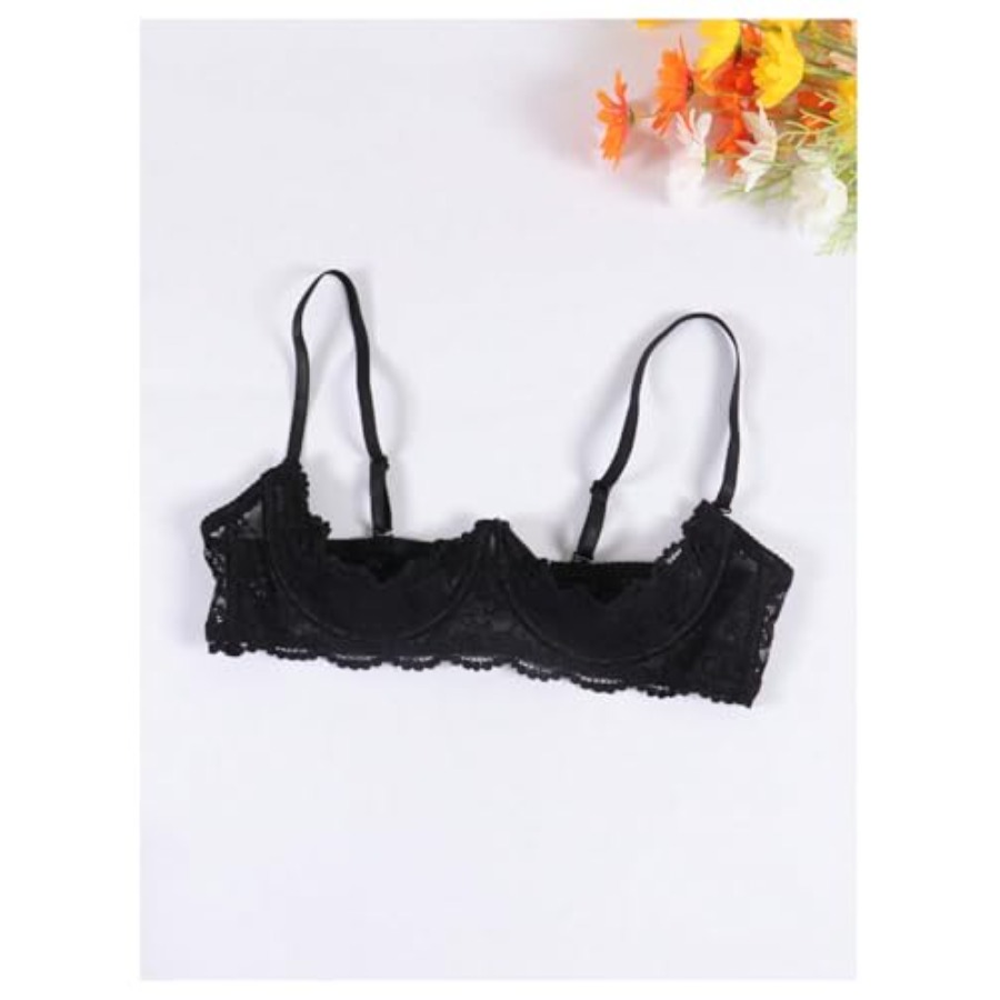 OYOANGLE Women's 1/4 Cup Lace  - Demi Bra Balconette recensie en prijs