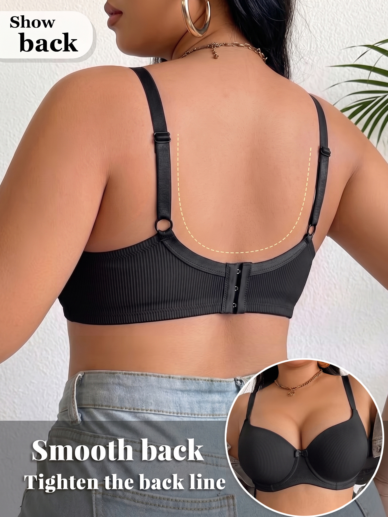 Plus Size Ribbed Women Bra Thi - Minimizer Bra Women recensie en prijs
