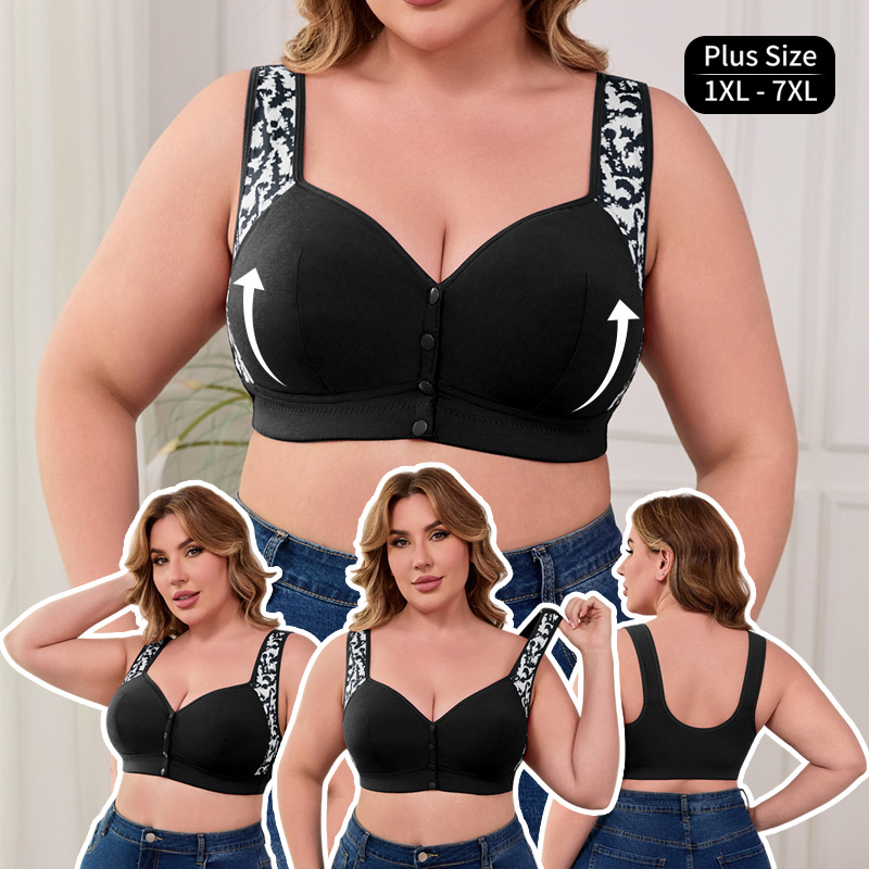 XL-7XL Plus Size Front Buckle  - Wirefree Bra Comfort recensie en prijs